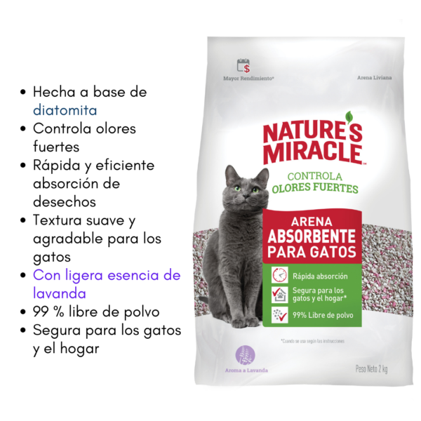Arena Absorbente Aroma Lavanda 2Kg - Image 2