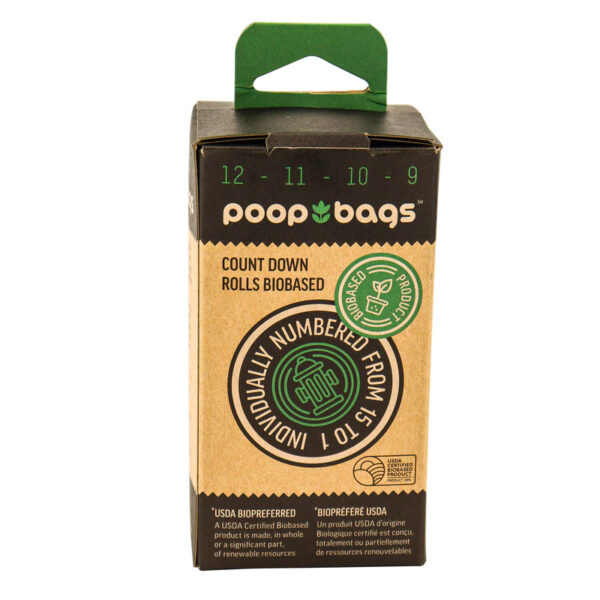Bolsas biodegradables para desechos de perro. Incluye 8 rollos, 120 bolsas. - Image 2
